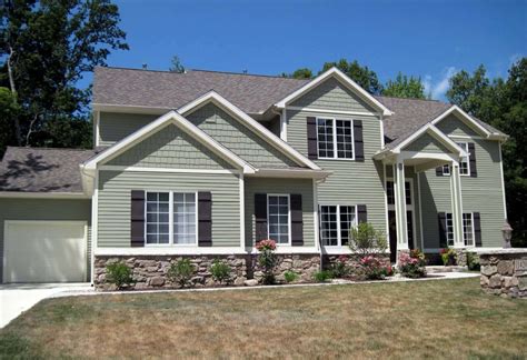 sage green house with brown metal roof|sage green house designs.